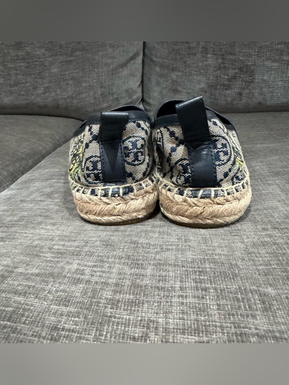 Tory Burch Cheetah Needlepoint Platform Espadrille - Picture 5 of 6